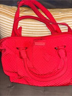 Vera Bradley Quilted Shoulder Bag - Bright Red